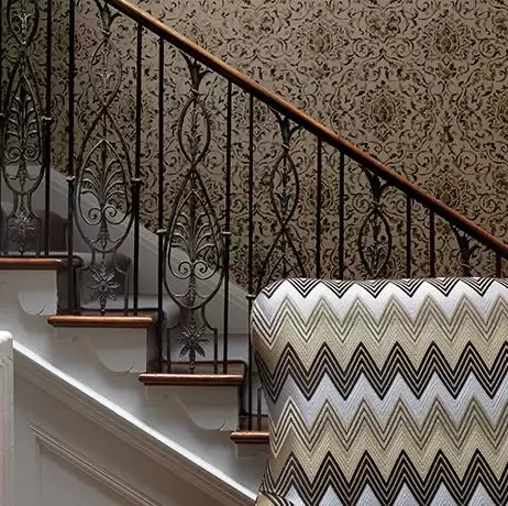 Fontibre Belem Grey/Silver - Nina Campbell - NCW4201-03 Wallcovering