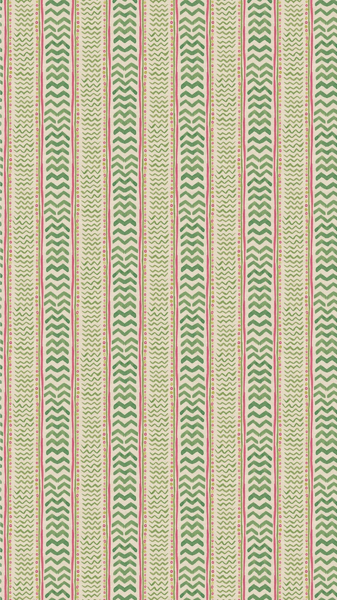 G P & J Baker Wallpaper BW45140.3 Wriggle Room Green/Pink