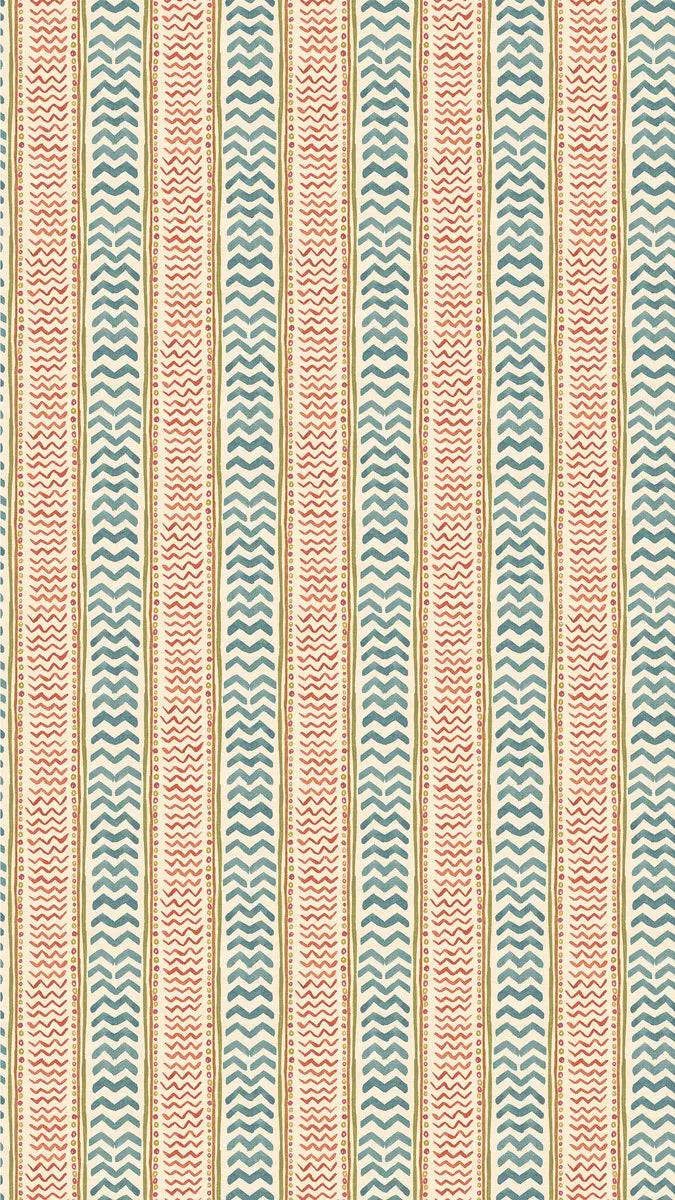 G P & J Baker Wallpaper BW45140.5 Wriggle Room Teal/Spice