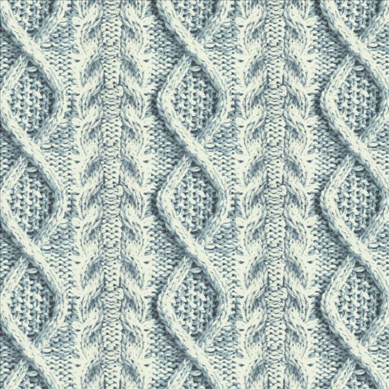 Kasmir Fabric Cable Knit Indigo