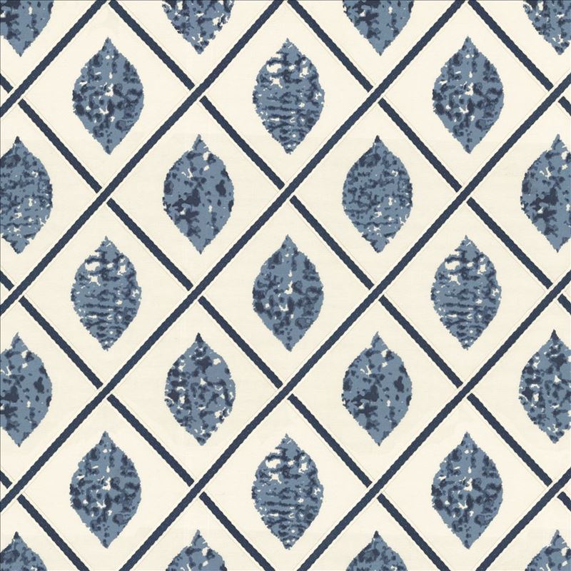 Kasmir Fabric Collage Blue