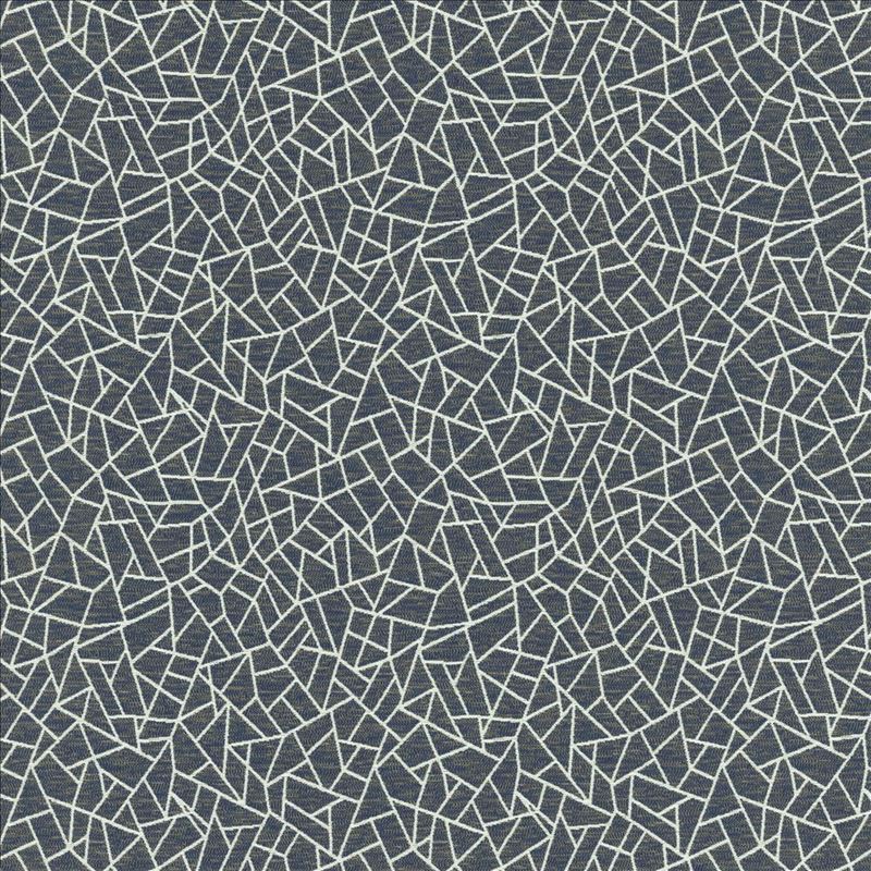 Kasmir Fabric Cracked Glass Navy