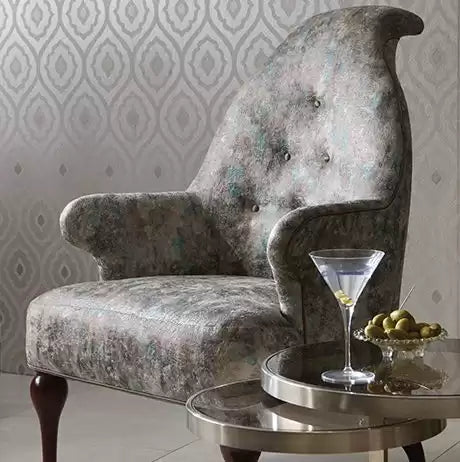 Gioconda Duccio Taupe/Gold/Gilver - Nina Campbell - NCF4253-02 -Fabric