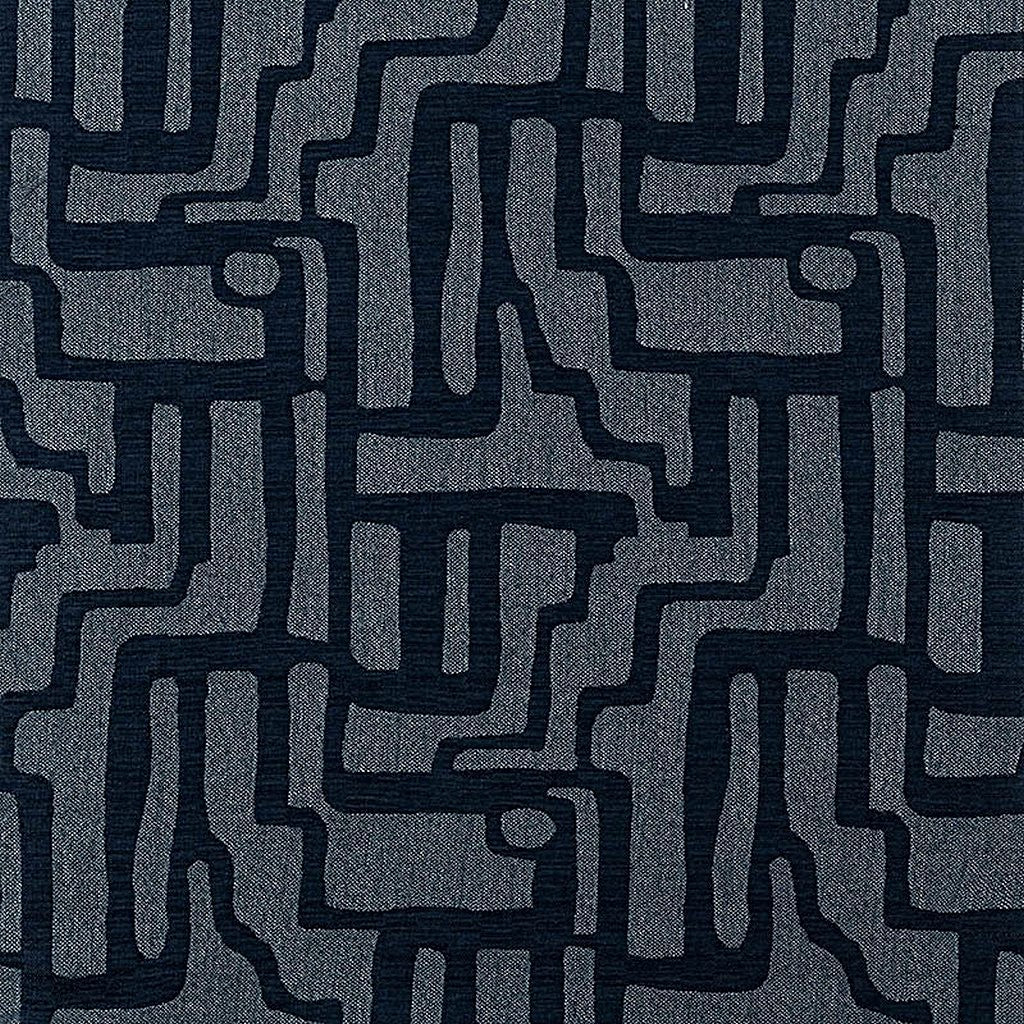 Color: Blue Dark, Material: 100% Sunbrella Acrylic, Mildew Resistant: Yes, Pattern Direction: Left to Right, Recommended Use: Indoor Outdoor Upholstery Cushion Pillow Drapery, Warranty: 5 Year, Water Repellent: Yes, Width: 54", Type: Pattern, Pattern Direction: Railroad, Repeat: 28Vx14.5H