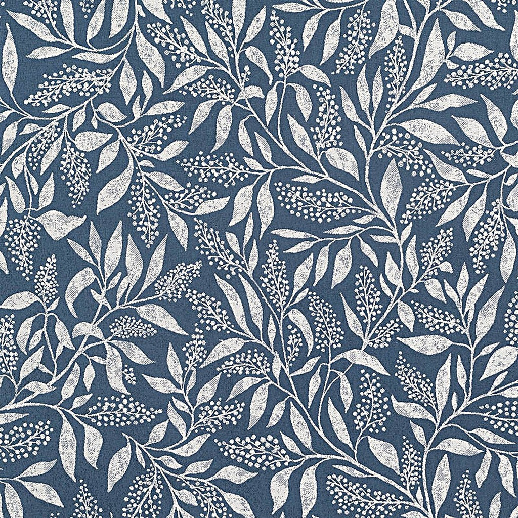 Color: Blue Dark, Material: 100% Sunbrella Acrylic, Mildew Resistant: Yes, Pattern Direction: Left to Right, Recommended Use: Indoor Outdoor Upholstery Cushion Pillow Drapery, Warranty: 5 Year, Water Repellent: Yes, Width: 54", Type: Pattern, Pattern Direction: Railroad, Repeat: 28.9Vx27.2H