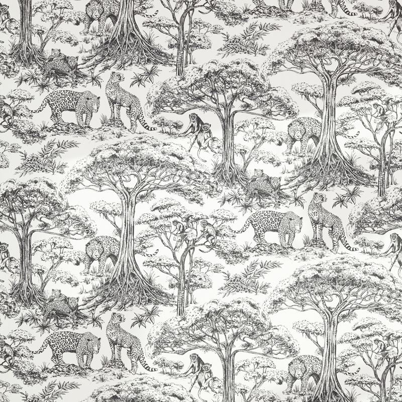 Clarke and Clarke Fabric F1710-3 Kisumu Noir