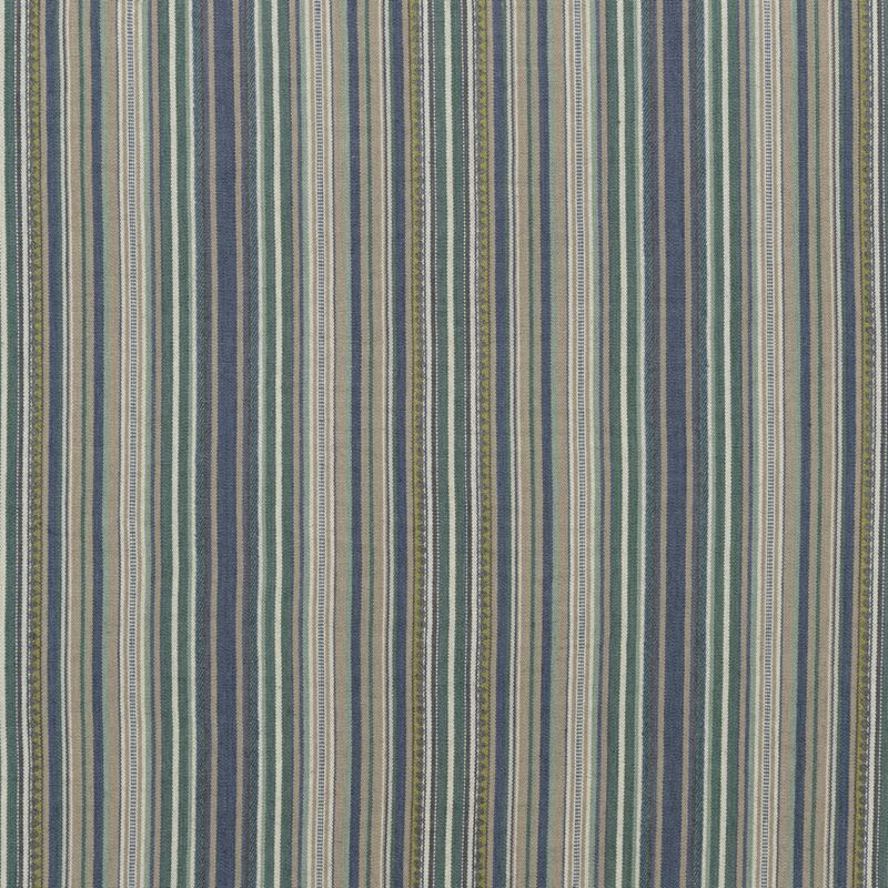 Mulberry Fabric FD735.R46 Tapton Stripe Teal/Indigo