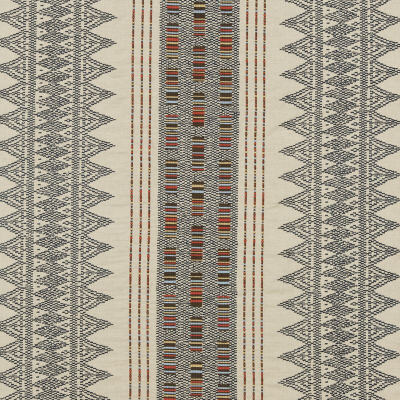Mulberry Fabric FD762.H10 Stitchwork Indigo