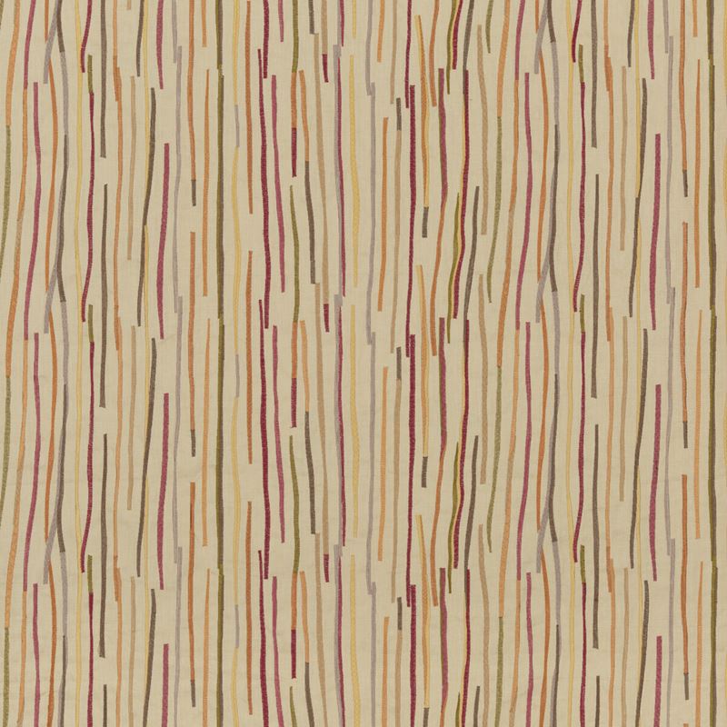 Mulberry Fabric FD769.V165 Fiesta Stripe Red/Sienna