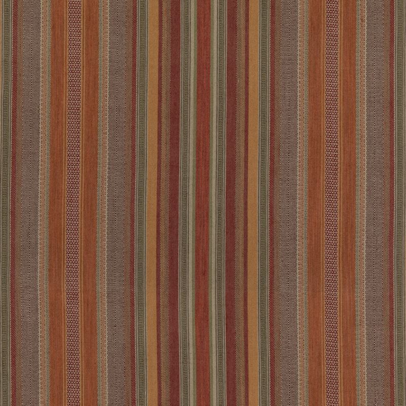 Mulberry Fabric FD784.V54 Rustic Stripe Red/Plum