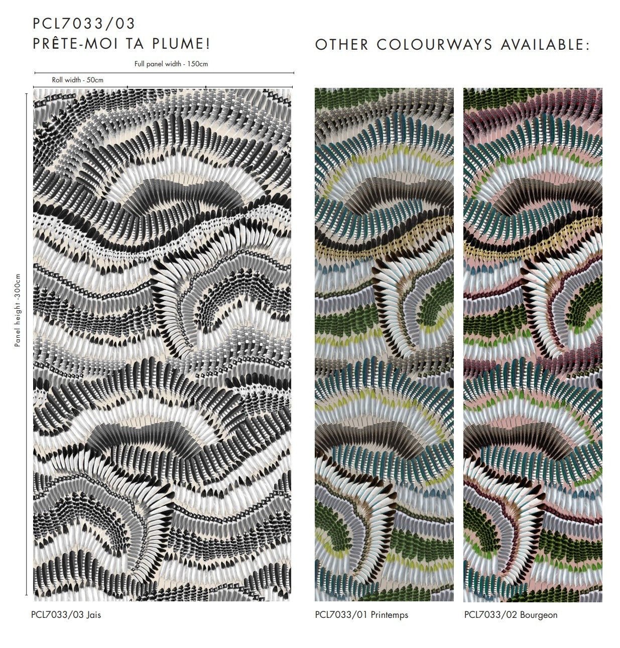 PrêteMoi Ta Plume! Jais - Christian Lacroix - PCL7033-03 Wallcovering