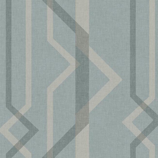 Shape Shifter Wallpaper - Washed Denim - York Wallcoverings - GM7601