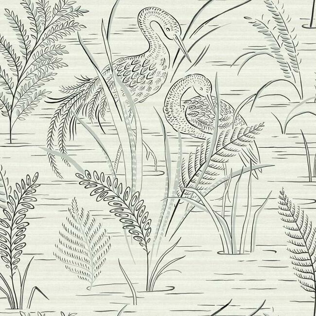 fernwater-cranes-wallpaper-black-grey-york-wallcoverings-gr5953