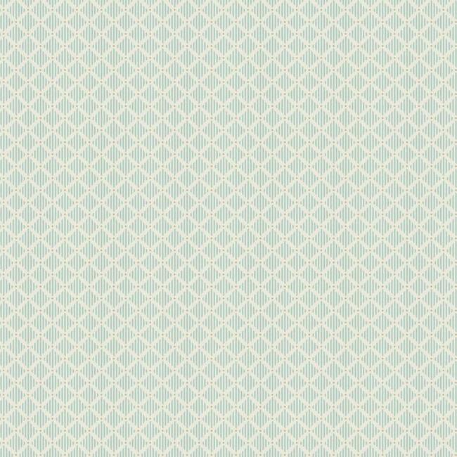 Diamond Gate Wallpaper - Blue/Taupe - York Wallcoverings - GR6001