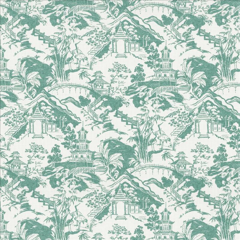 Kasmir Fabric Himari Toile Seafoam