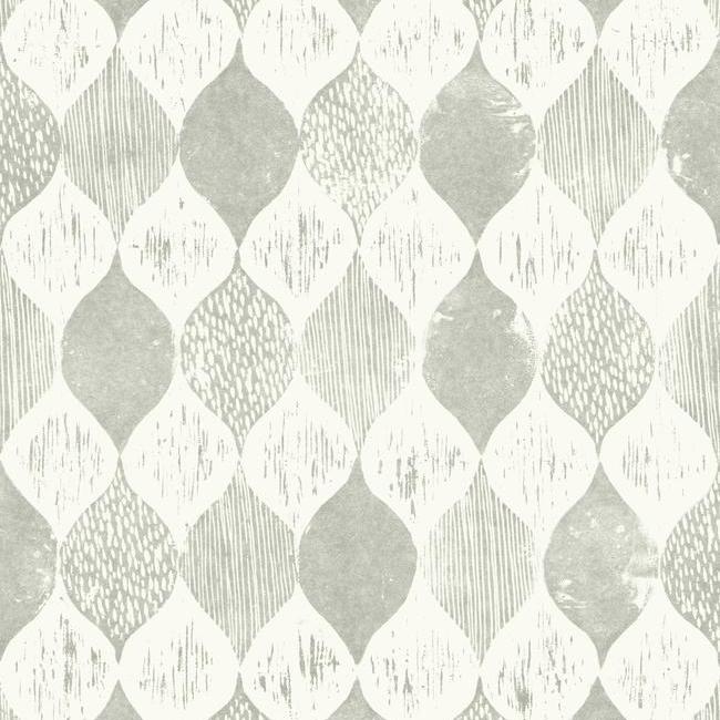 Woodblock Print Wallpaper - Garden Trowel - York Wallcoverings - ME1564