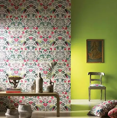 Durbar Menagerie Persian Blue/Lilac - Matthew Williamson - W6950-02 Wallcovering