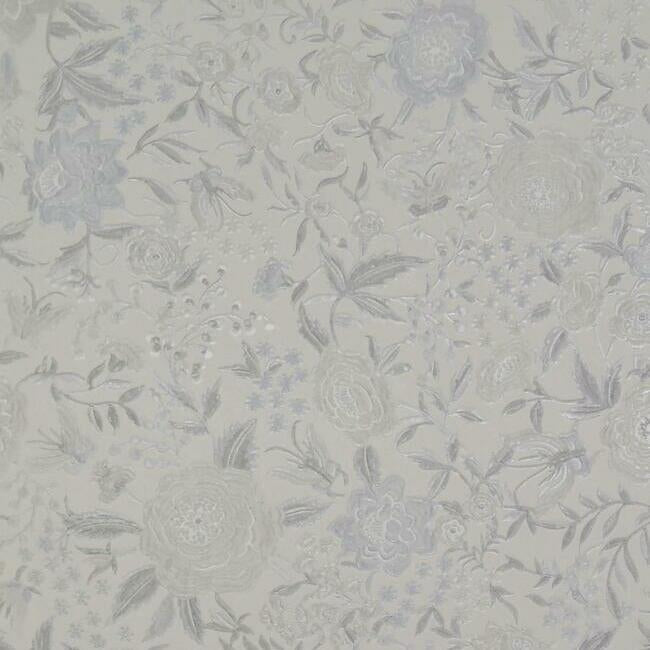 Oriental Garden Wallpaper - Pearl/Silver - York Wallcoverings - MI10012