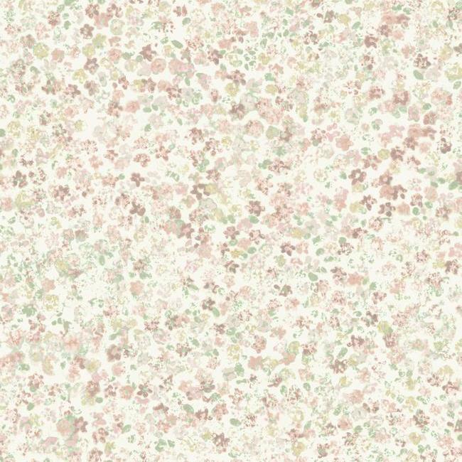 Meadow Wallpaper - Primrose Pink - York Wallcoverings - MK1120