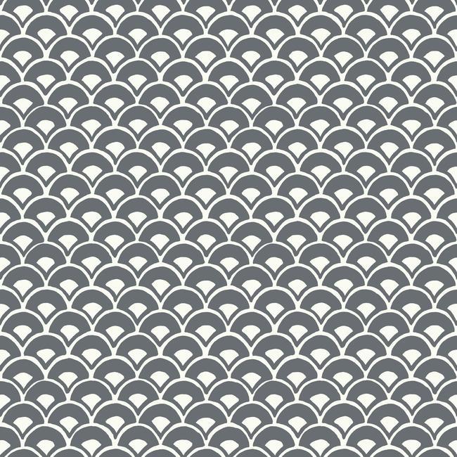 stacked-scallops-wallpaper-charcoal-york-wallcoverings-mk1150