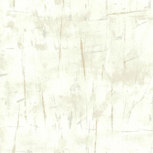 Modern Art Wallpaper - White/Silver - York Wallcoverings - NA0562