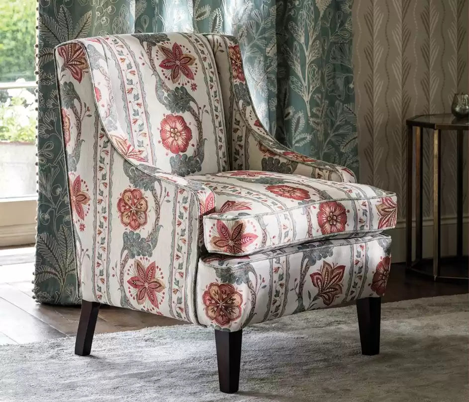Montsoreau Clermont Red/Blue/Amethyst - Nina Campbell - NCF4485-03 Fabric