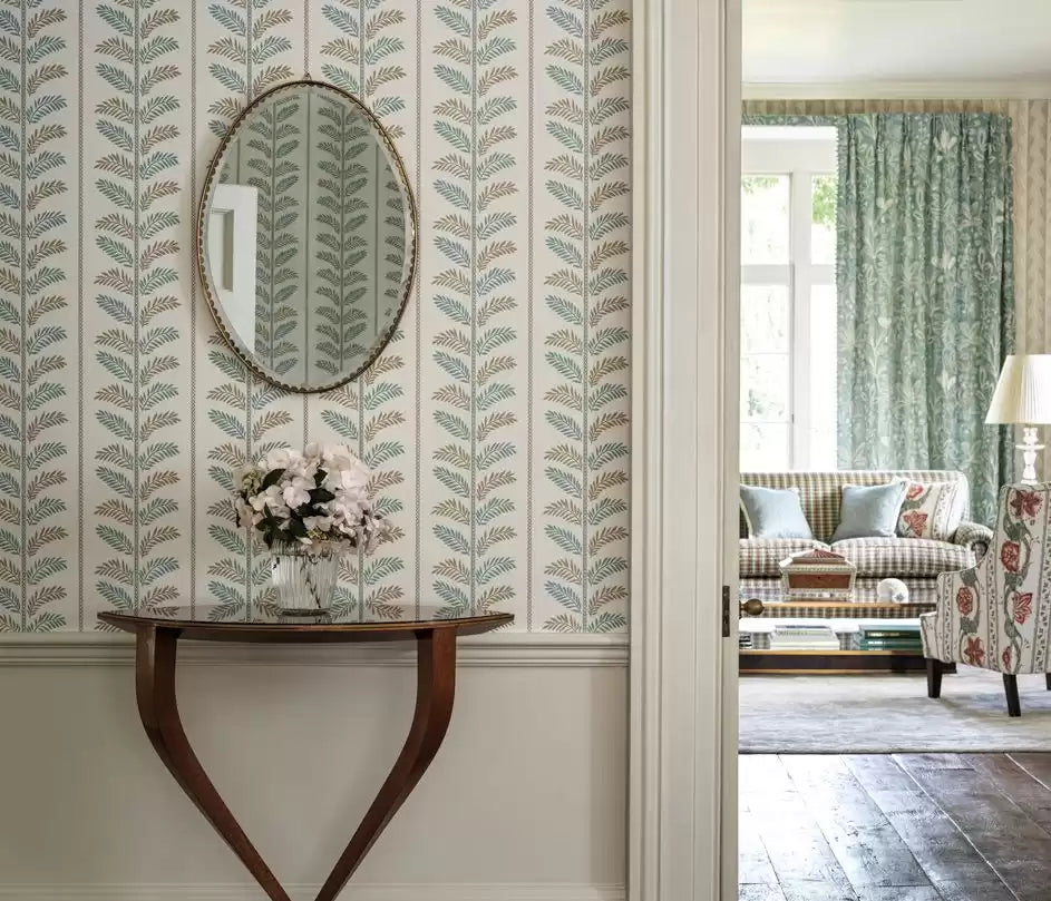 Signature Plumier Indigo/Blue - Nina Campbell - NCW4496-02 Wallcovering