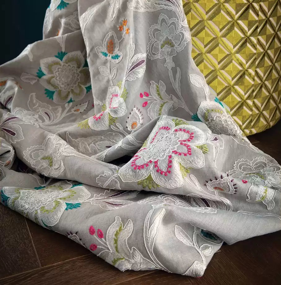 Mansfield Park Rosings Charcoal/Gold - Osborne & Little - F7401-03 Fabric