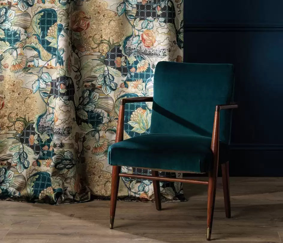 Hartfield Velvet - Osborne & Little - F7675-01 Fabric