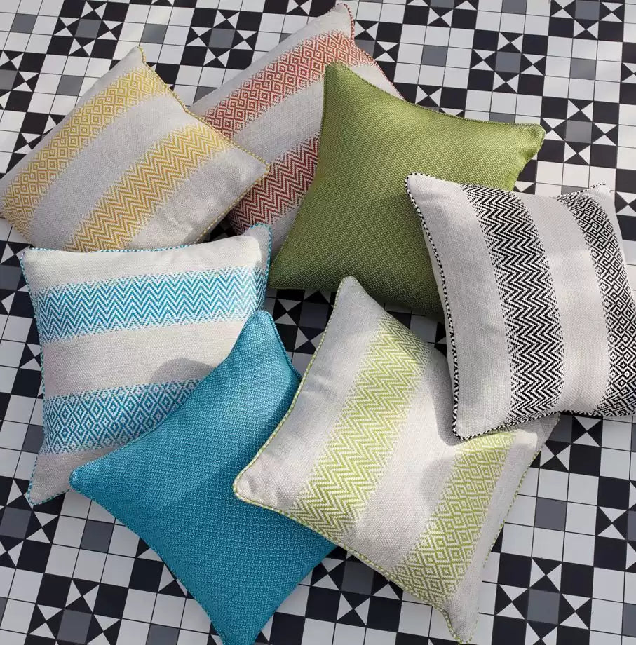 Summerhouse Hammock Linen/Apple - Osborne & Little - F7445-05 Fabric