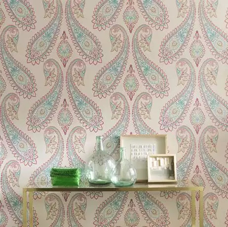 Grand Tour Nizam Ivory/Taupe - Osborne & Little - W6179-03 Wallcovering