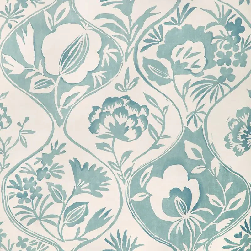 Lee Jofa Wallpaper P2023126.13 Calathea Paper Aqua