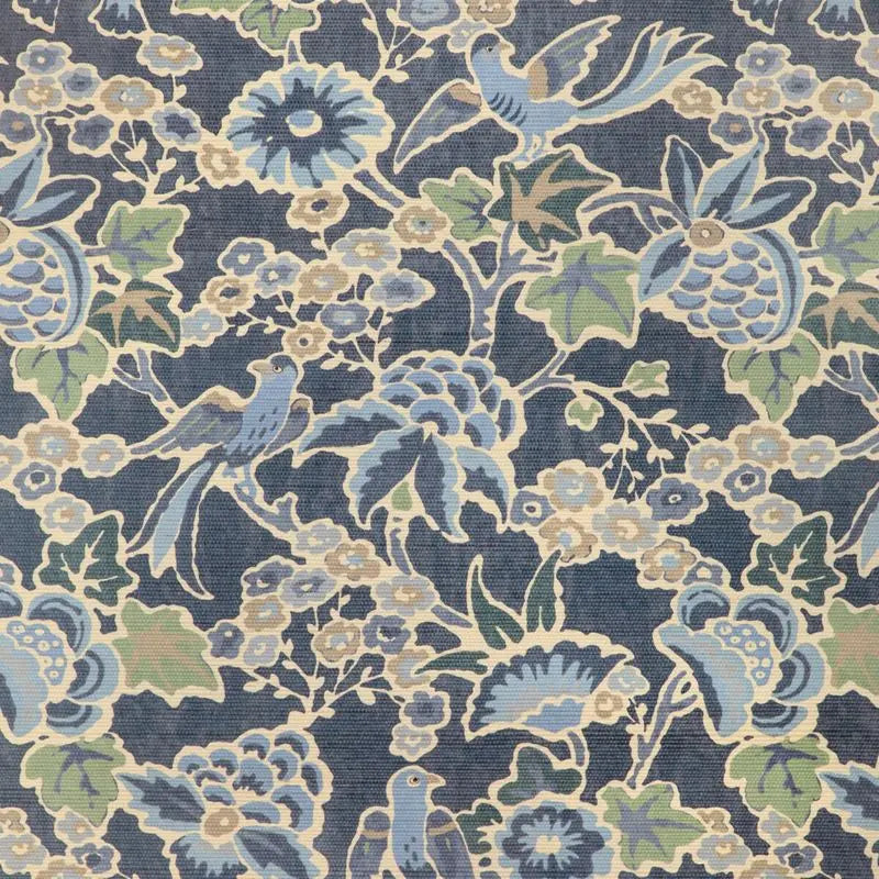 Lee Jofa Wallpaper P2023127.523 Posy Paper Denim/Slate