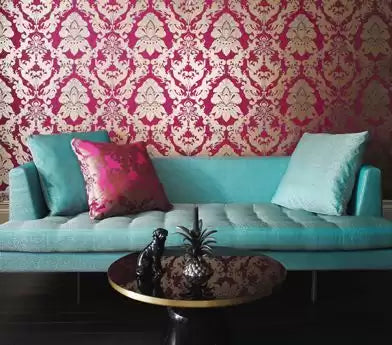 Eden Pegasus Taupe/Metallic Ink - Matthew Williamson - W6540-05 Wallcovering