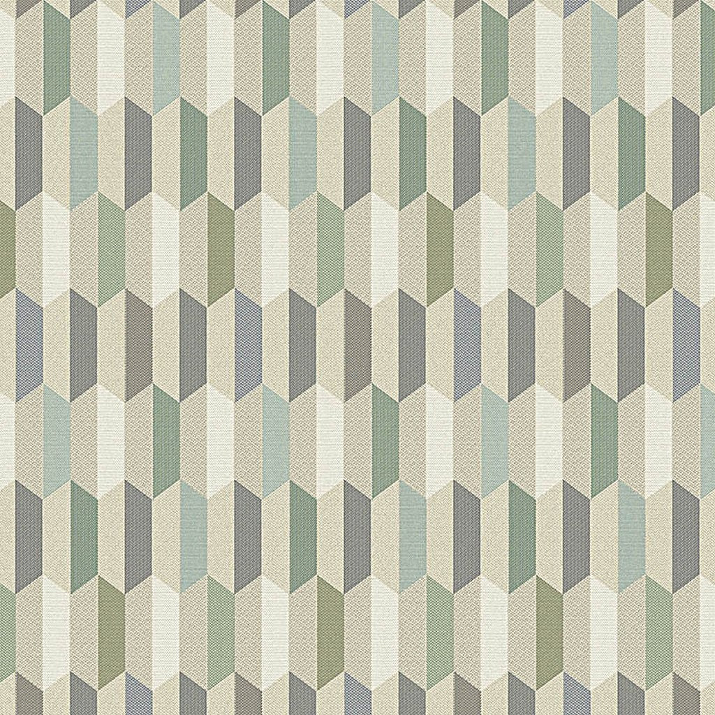 Color: Green, Color: Grey, Color: Blue Green, Material: 100% Sunbrella Acrylic, Mildew Resistant: Yes, Pattern Direction: Left to Right, Recommended Use: Indoor Outdoor Upholstery Cushion Pillow Drapery, Warranty: 5 Year, Water Repellent: Yes, Width: 54", Type: Pattern, Pattern Direction: Railroad, Repeat: 28Vx8H