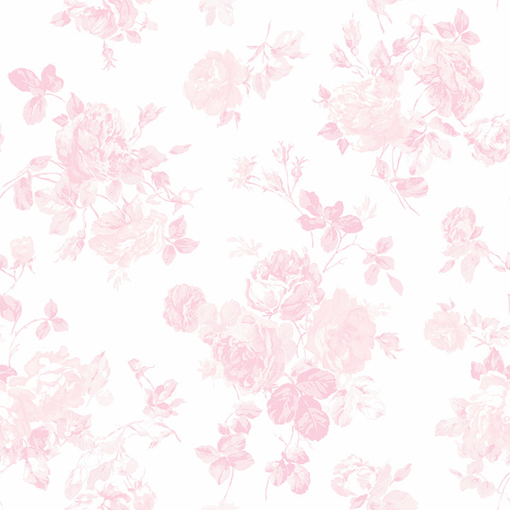 Picture of Faded Primrose Everblooming Rosettes Peel and Stick Wallpaper