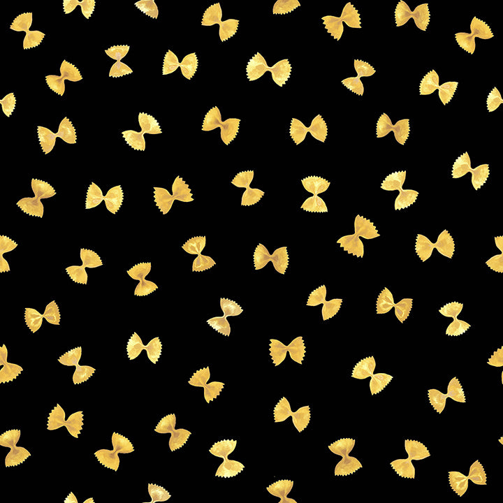 Picture of Black Pasta Peel and Stick Wallpaper