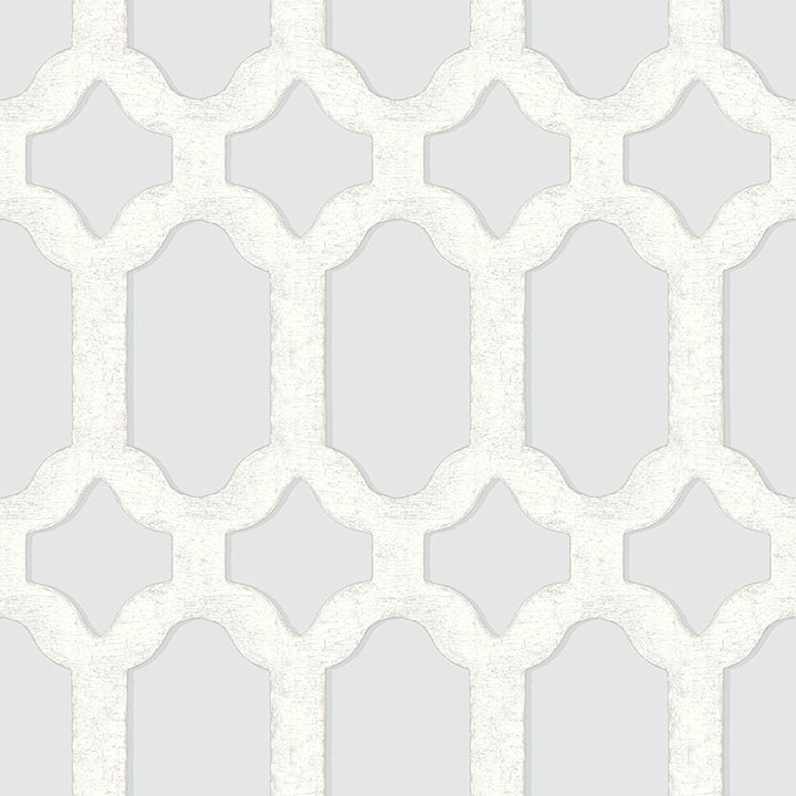 Picture of Chervil Sky Blue Trellis Wallpaper