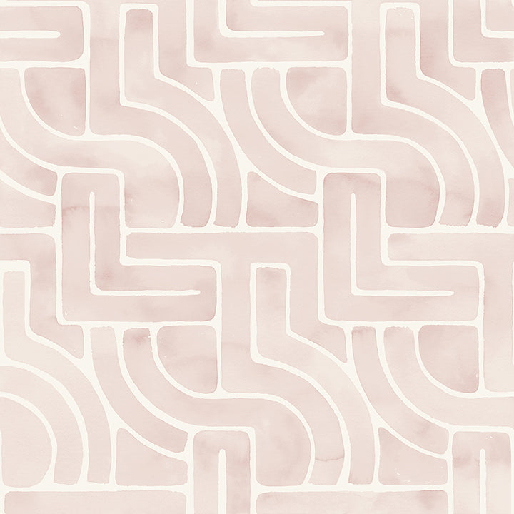 Picture of Blush Blythe Peel and Stick Wallpaper