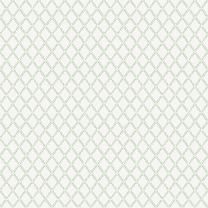 Picture of Trevor Sage Leaf Trellis Wallpaper