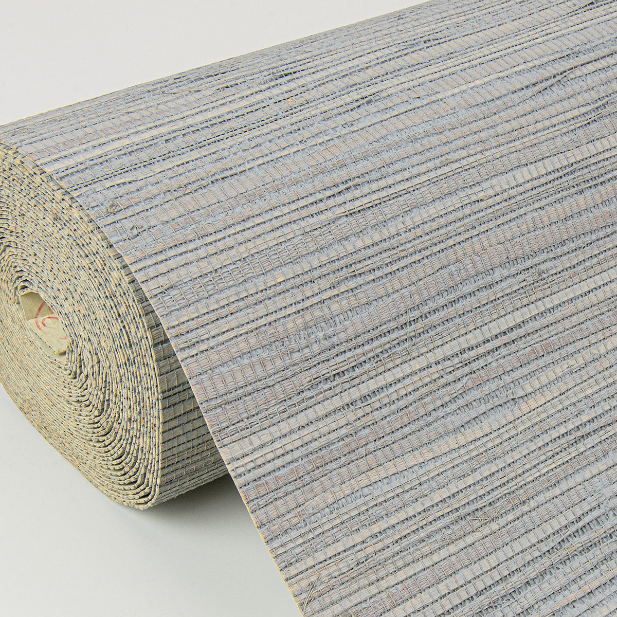 Kira Periwinkle Hemp Grasscloth Wallpaper - Brewster Wallcovering