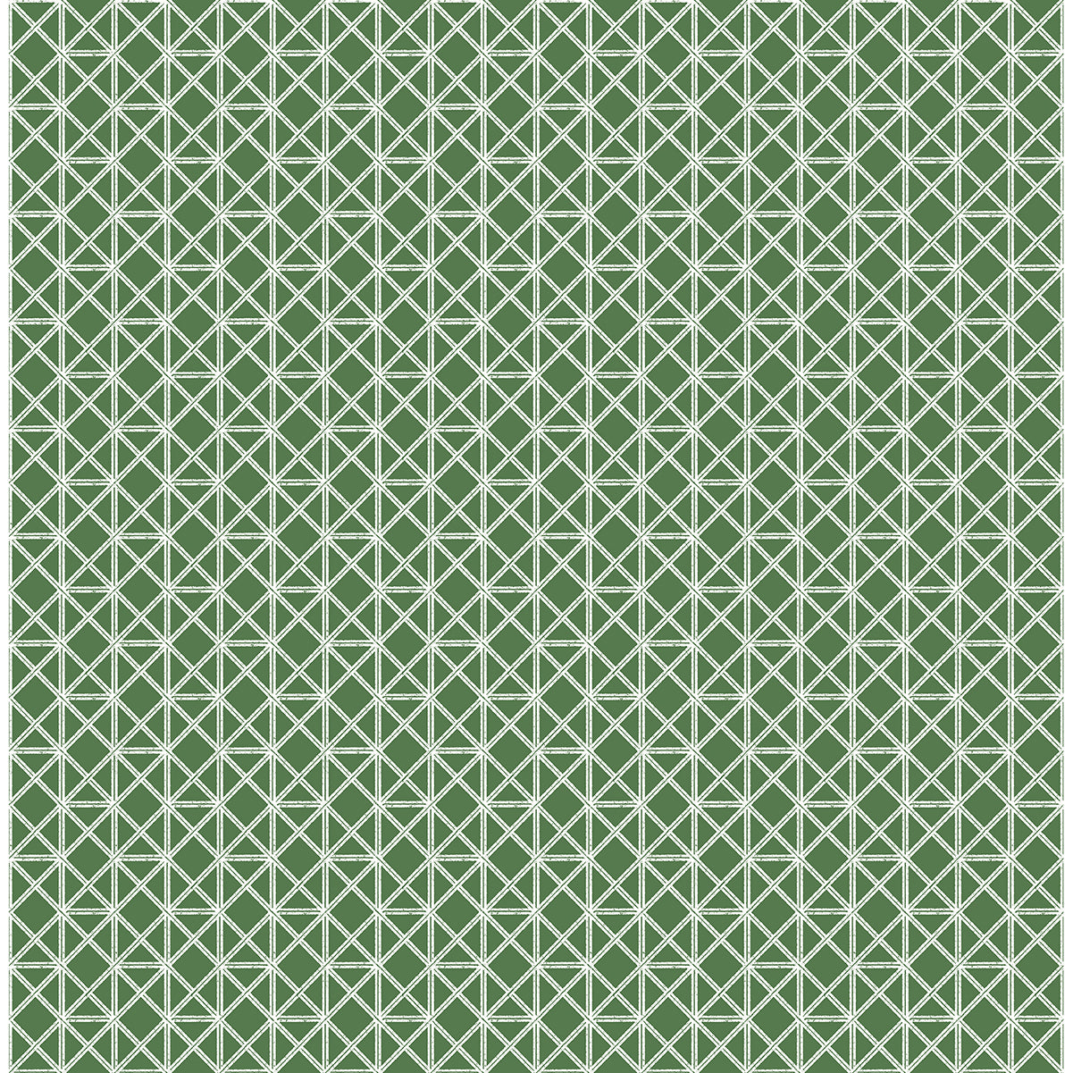 Picture of Lisbeth Green Geometric Lattice Wallpaper