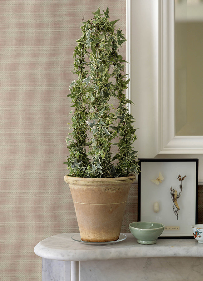 Spinnaker Peach Netting Wallpaper - Brewster Wallcovering