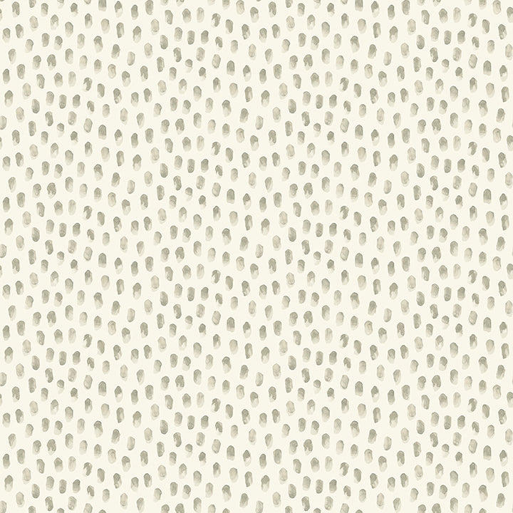 Picture of Sand Drips Grey Painted Dots Wallpaper