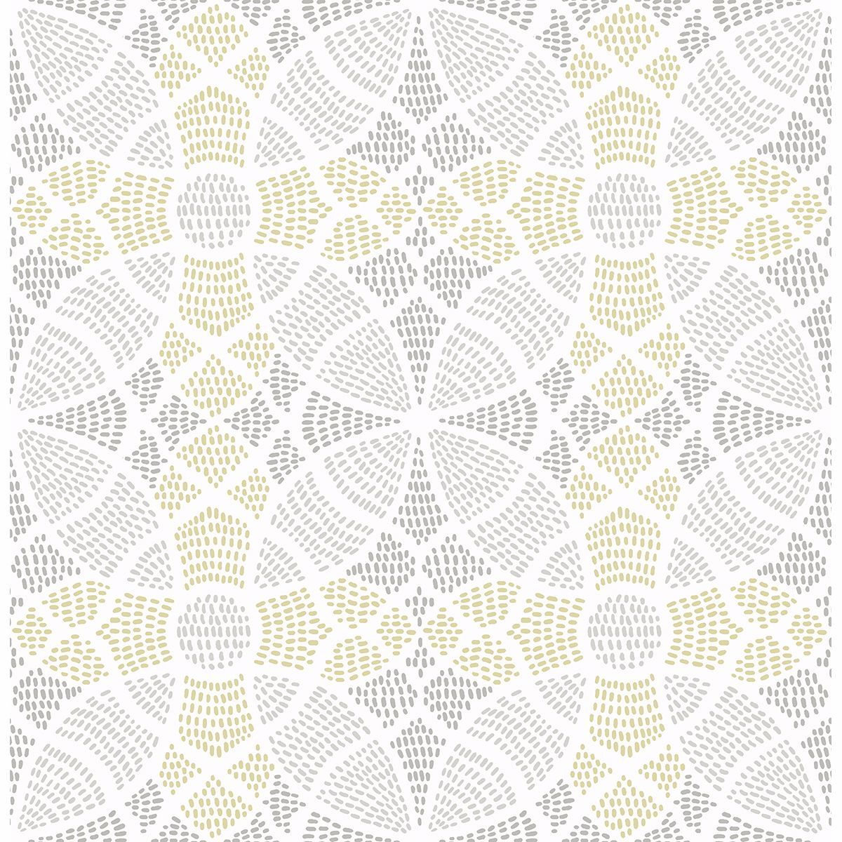 Picture of Zazen Yellow Geometric Wallpaper