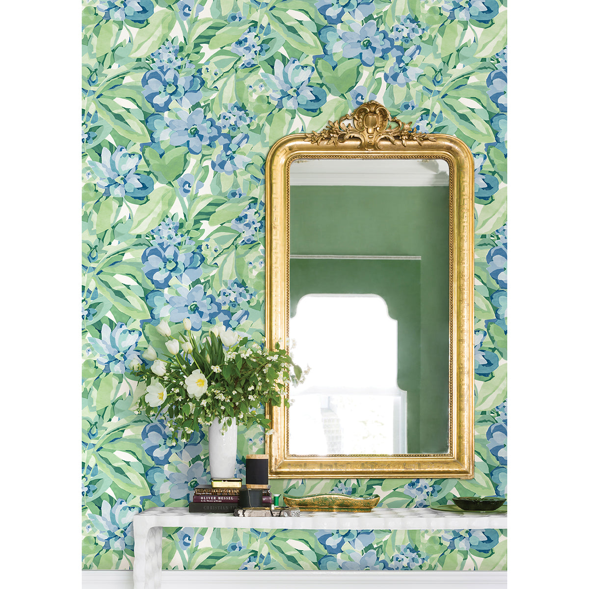 Heather Belles Fleurs Peel and Stick Wallpaper - Brewster Wallcovering