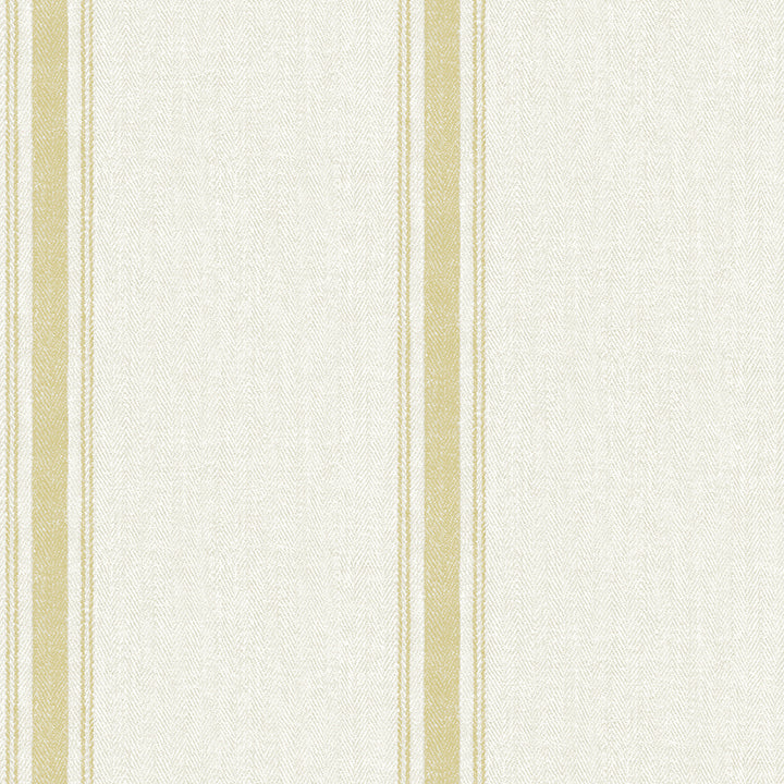 Picture of Linette Wheat Fabric Stripe Wallpaper