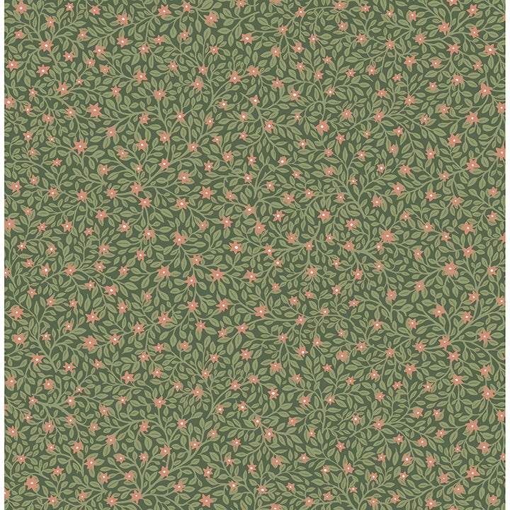 Picture of Marguerite Green Floral Wallpaper