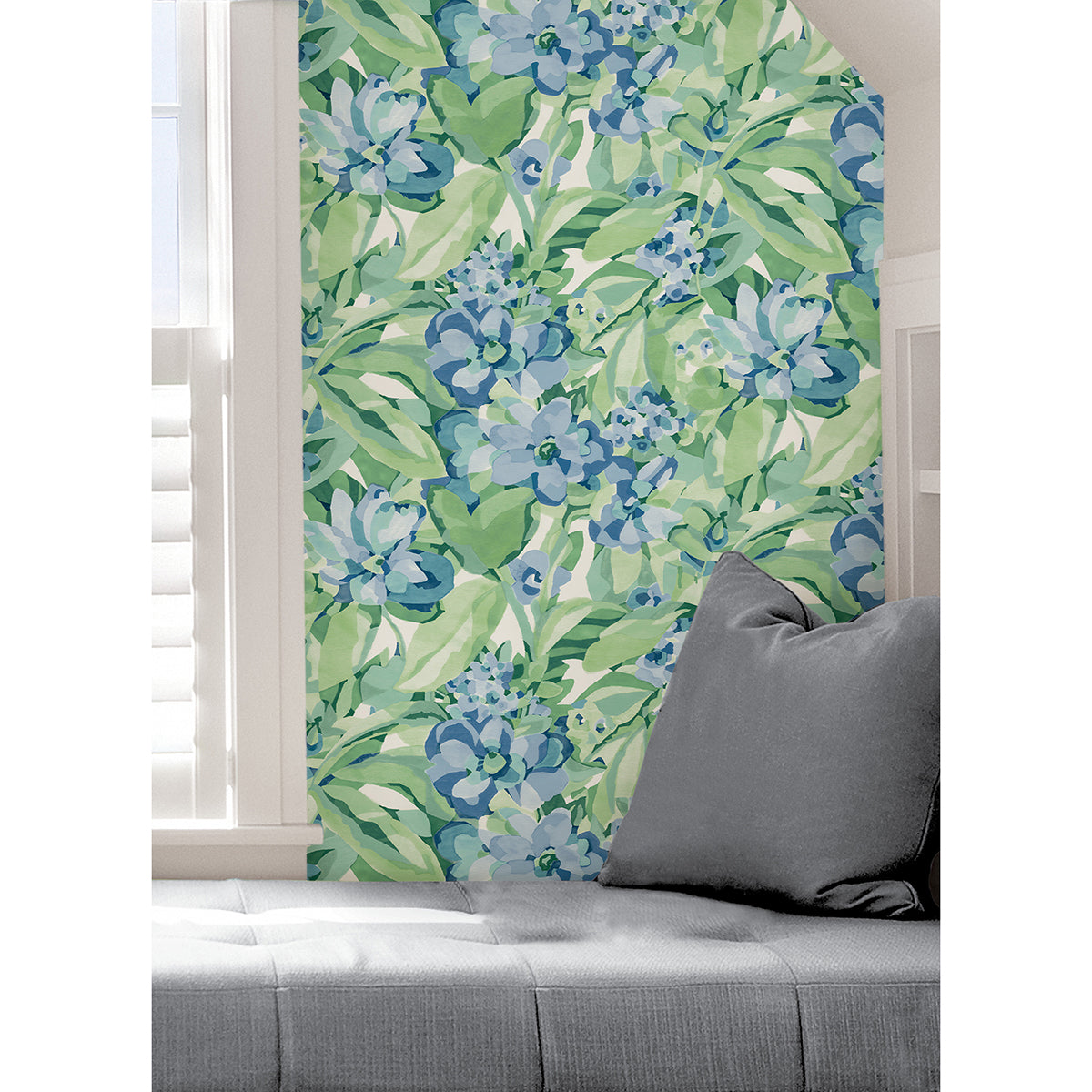 Heather Belles Fleurs Peel and Stick Wallpaper - Brewster Wallcovering