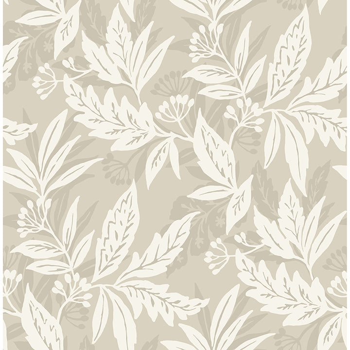 Picture of Anita Beige Woodland Floral Wallpaper